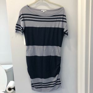 Striped James Perse short sleeve dress
